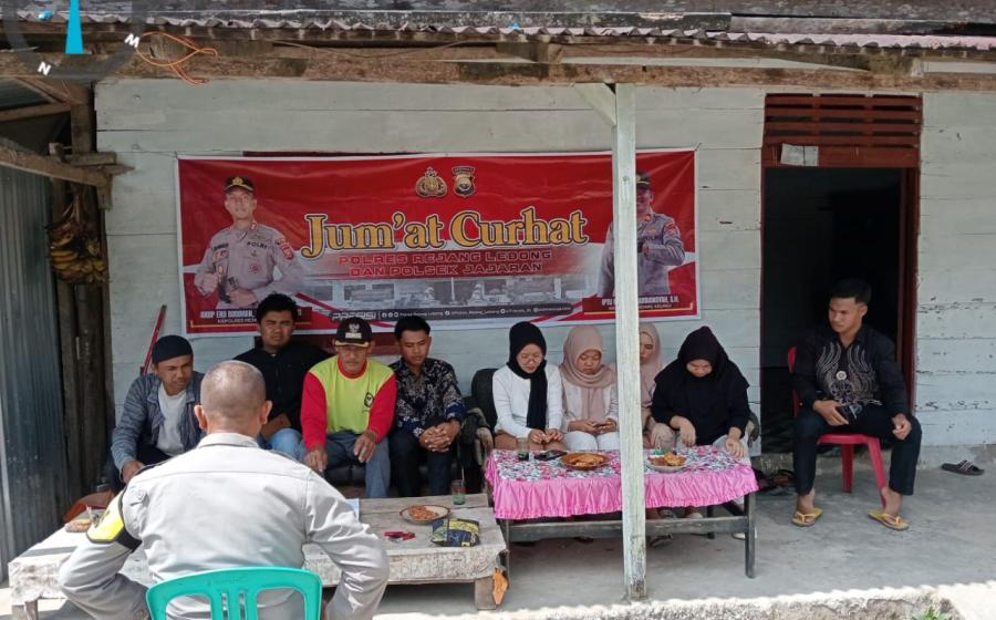 Berikan Keamanan dan Ciptakan Kenyamanan, Polsek Padang Ulak Tanding Rutinkan Giat Jumat Curhat 