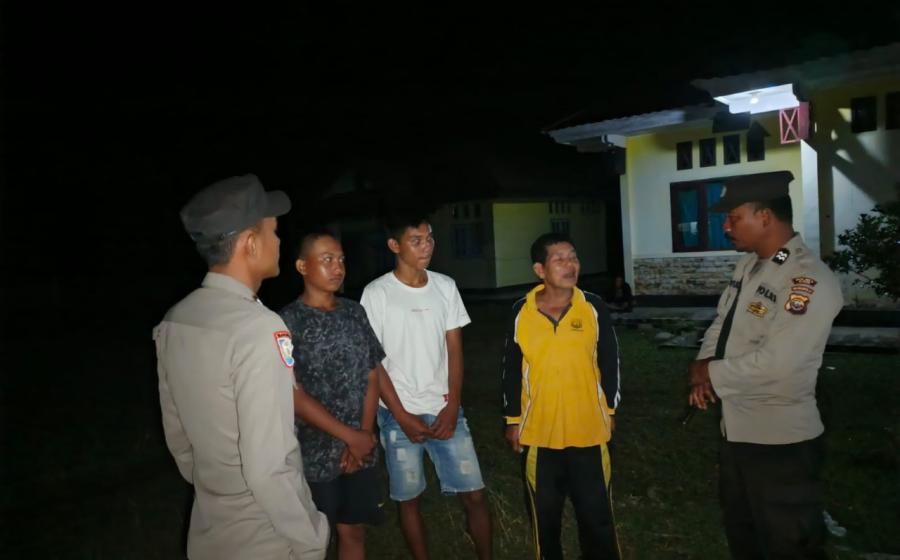 Patroli Dialogis, Polsek Padang Guci Hulu Antisipasi Premanisme dan 3C Serta Pengamanan Objek Vital