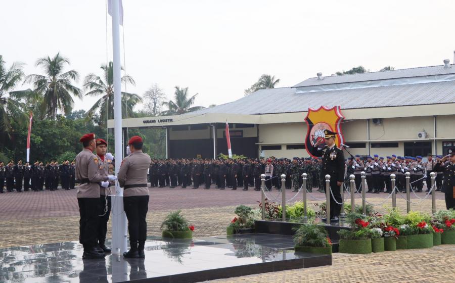 Polda Bengkulu Selenggarakan Upacara Bendera HUT Ke-79 Kemerdekaan RI