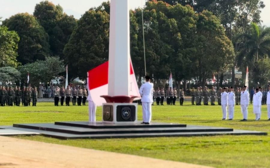 Upacara HUT RI ke 79 Berlangsung Khidmad, Polres Bengkulu Utara Turunkan Personel Amankan Kegiatan 