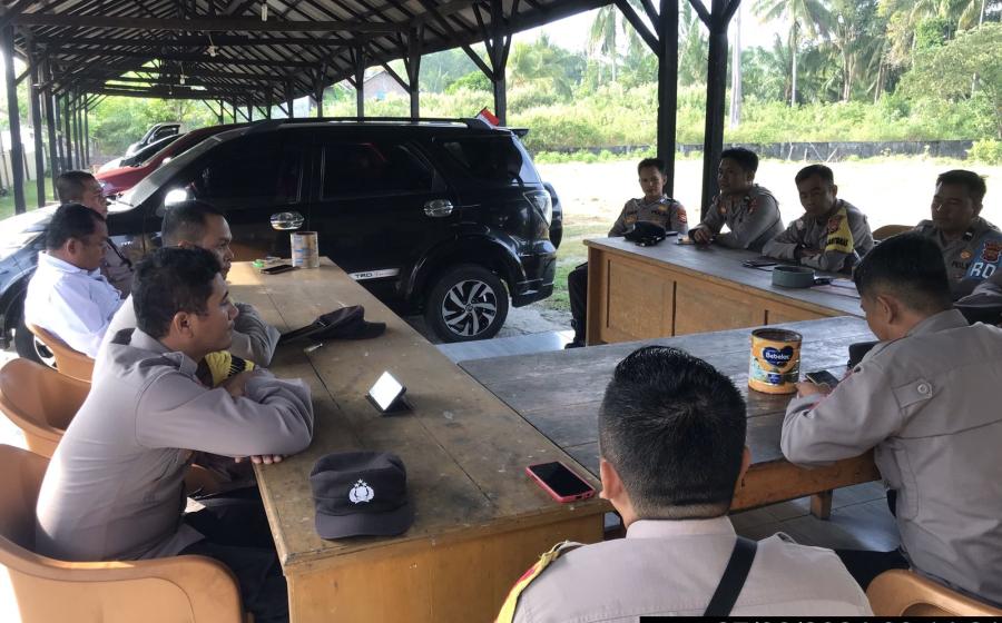 Polsek Kaur Tengah Gelar Anev Mingguan Pagi Bentuk Evaluasi Kinerja