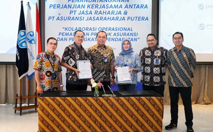 Tingkatkan Kolaborasi Operasional dan Pendapatan, Jasa Raharja dan PT Jasaraharja Putera Tandatangani Perjanjian Kerja Sama