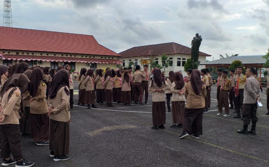 Sat Binmas Polres Kaur Laksanakan Pembinaan dan Pelatihan Anggota Pramuka Saka Bhayangkara