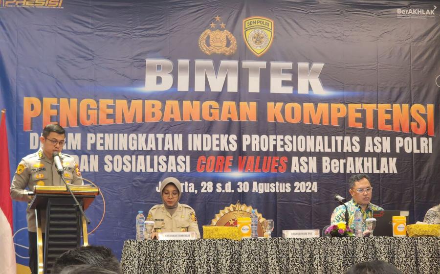 Prestasi Gemilang  Polda Bengkulu Raih Penghargaan Polda Terbaik Dalam Indeks Profesionalitas ASN 2024
