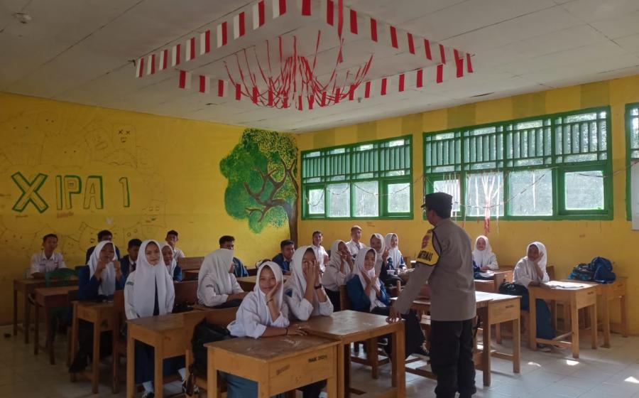 Police Go To School di SMA 20 Kotapadang, Polsek Kotapadang Imbau Pelajar Tingkatkan Keamanan Sekolah