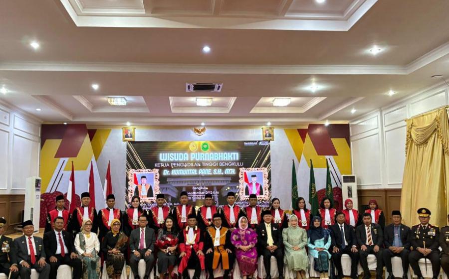 Kapolda Bengkulu Hadiri Wisuda Purnabakti Ketua Pengadilan Tinggi Bengkulu