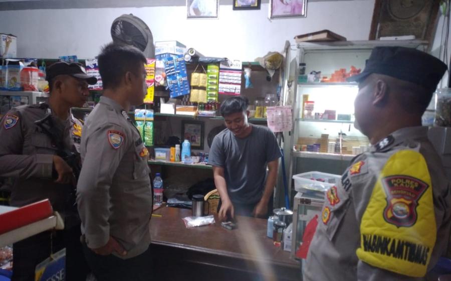 Polsek Kaur Tengah Patroli Dialogis Antisipasi 3C dan Premanisme