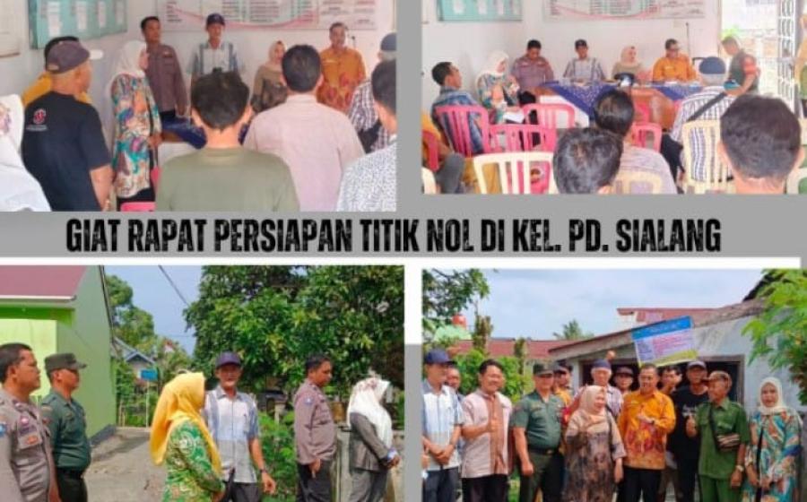 Polsek Kota Manna Hadiri Rapat Persiapan Pembangunan dan Persiapan Titik Nol Pembangunan di Kelurahan Padang Sialang
