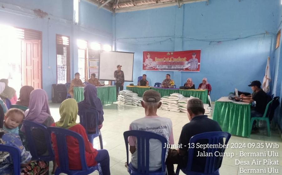 Cooling System, Kapolsek Sindang Kelingi Jumat Curhat Bersama Warga