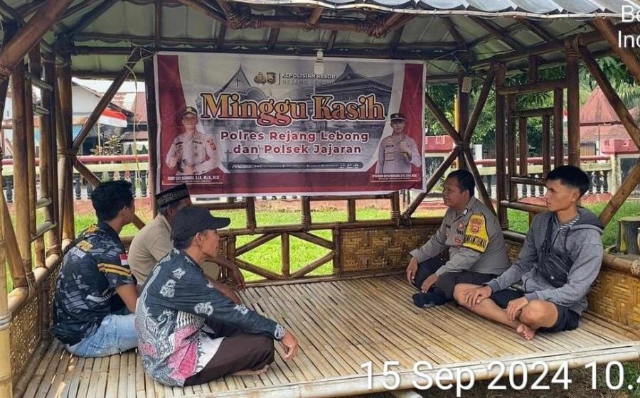 Laksanakan Minggu Kasih, Polsek Padang Ulak Tanding Imbau Kamtibmas Kondusif 