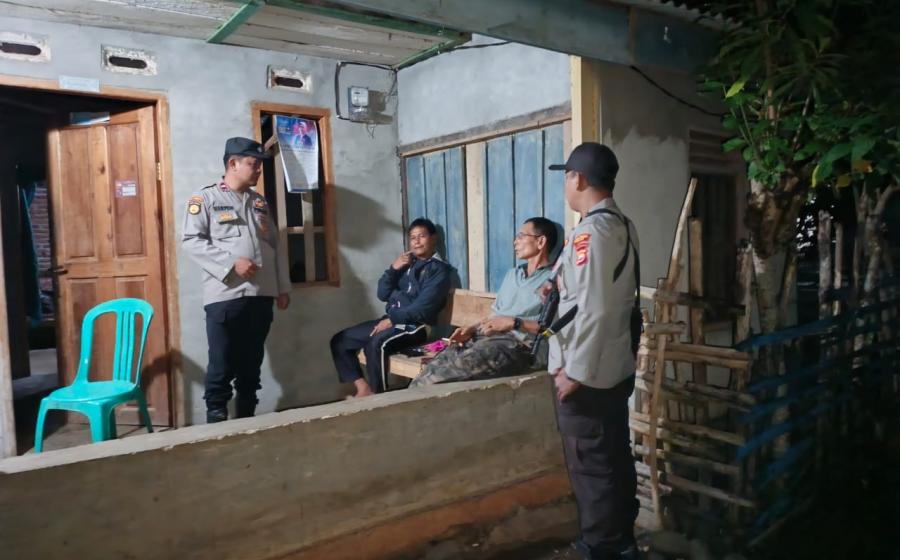 Patroli Dialogis, Polsek Padang Guci Hulu Sambangi Warga dan Amankan Objek Vital 