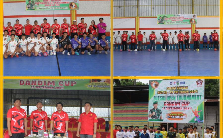 Kapolres Bengkulu Utara Hadiri Pembukaan Open Futsal Turnament Dandim CUP Dalam Rangka HUT TNI Ke-79 Tahun 2024 