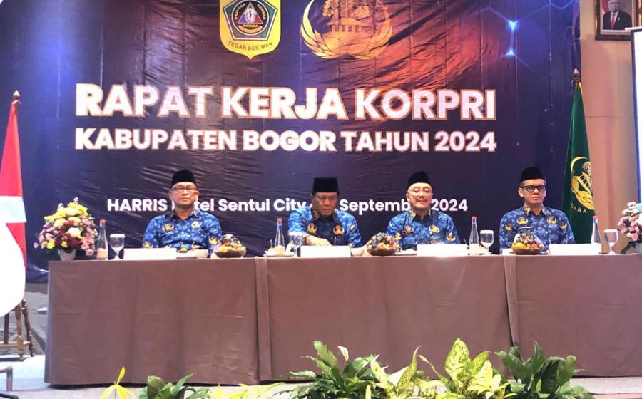 Dewan Pengurus KORPRI Kabupaten Bogor Gelar Rapat Kerja dan Konsolidasi Tahun 2024 di Sentul City