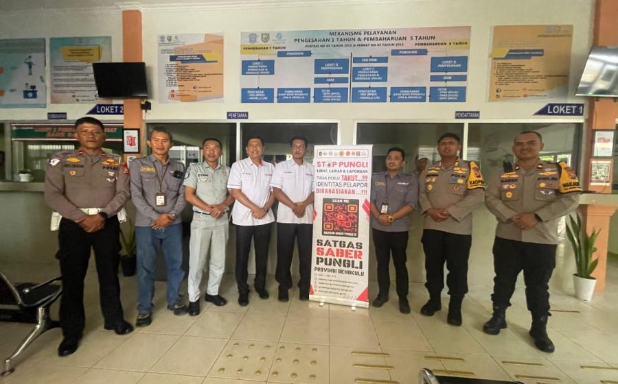 Jasa Raharja Bengkulu dan Tim Pembina Samsat Bengkulu Utara Terima Kunjungan Kerja Tim Saber Pungli Provinsi Bengkulu