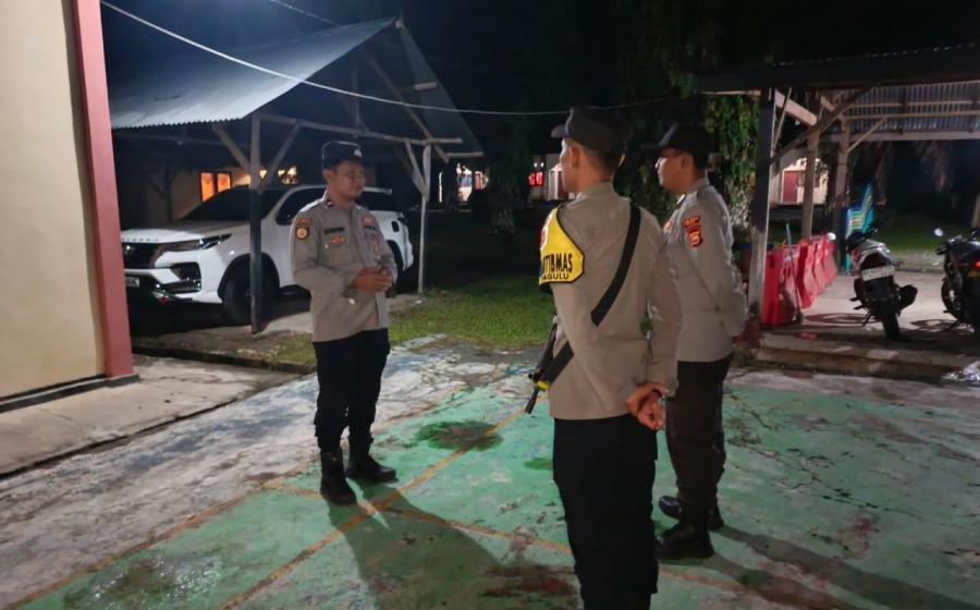 Apel Malam Piket Pelayanan Masyarakat Polsek Padang Guci Hulu
