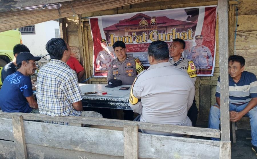 Polsek Selupu Rejang Gelar Jumat Curhat untuk Menampung Aspirasi Masyarakat