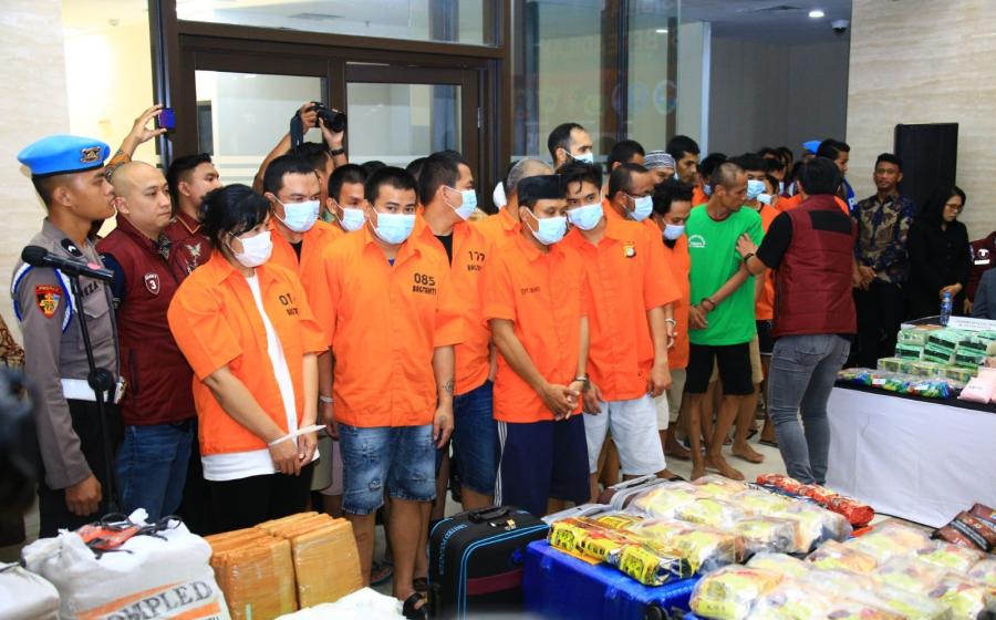 Dukung Asta Cita Prabowo-Gibran, Polri Sita Berton-ton Narkoba