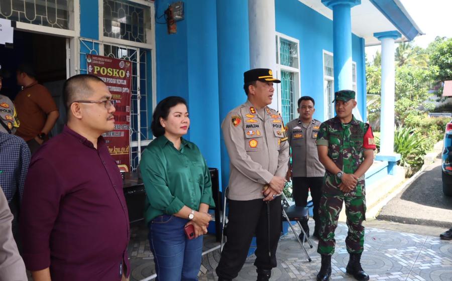 Pastikan Aman dan Lancar, Kapolres Lebong Monitoring Pleno Terbuka PPK