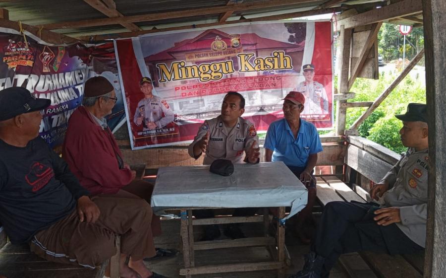 Polsek Selupu Rejang Ajak Masyarakat Tingkatkan Kerjasama Jaga Keamanan Melalui Kegiatan Minggu Kasih
