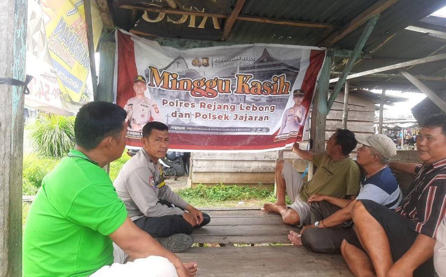 Polsek Padang Ulak Tanding Gelar Kegiatan Minggu Kasih Bersama Bhabinkamtibmas