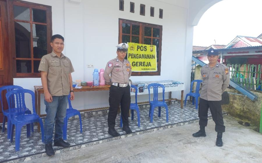 Polsek Curup Selatan Amankan Ibadah Mingguan di GKII Tempel Rejo