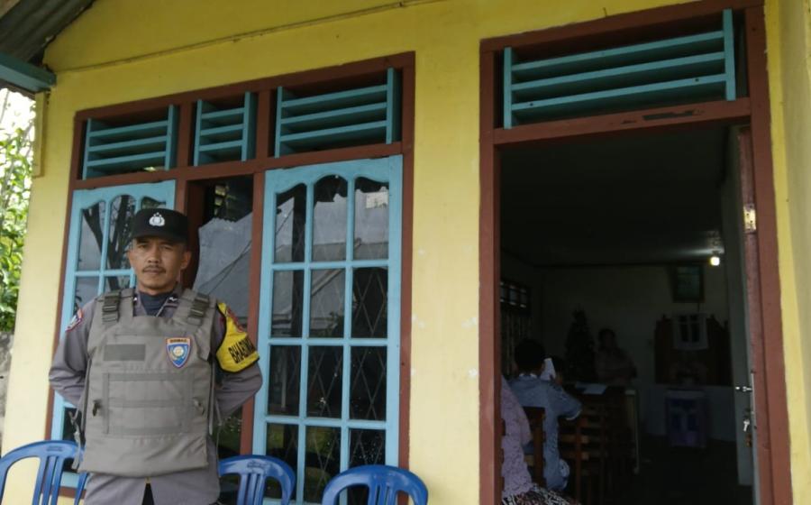 Polsek Selupu Rejang Amankan Ibadah Minggu di Tiga Gereja Wilayah Hukum Rejang Lebong