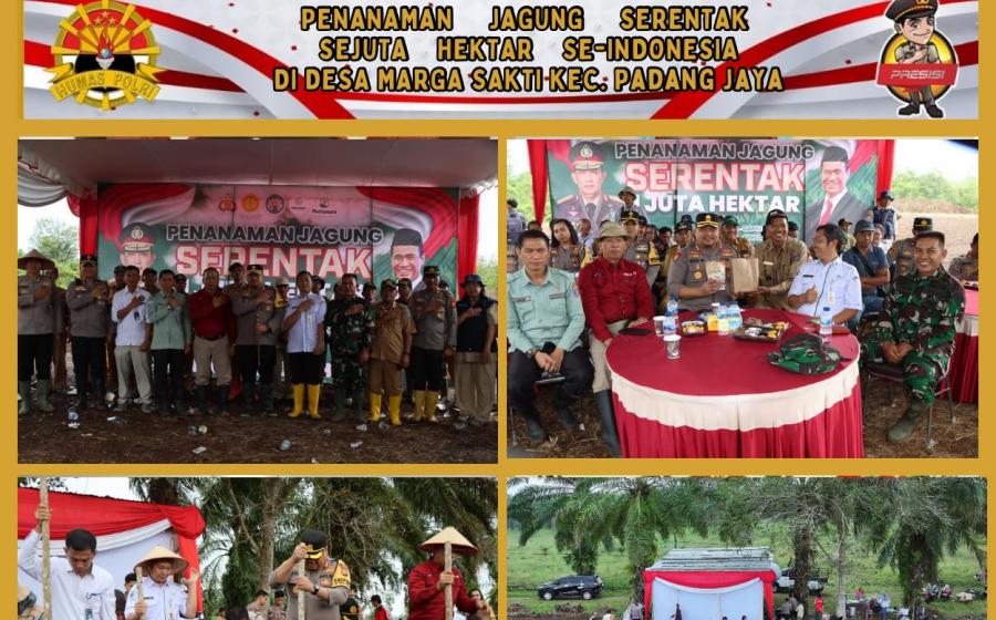 Polres Bengkulu Utara Gelar Zoom Meeting Penanaman Jagung Serentak, Dukung Program Ketahanan Pangan Nasional