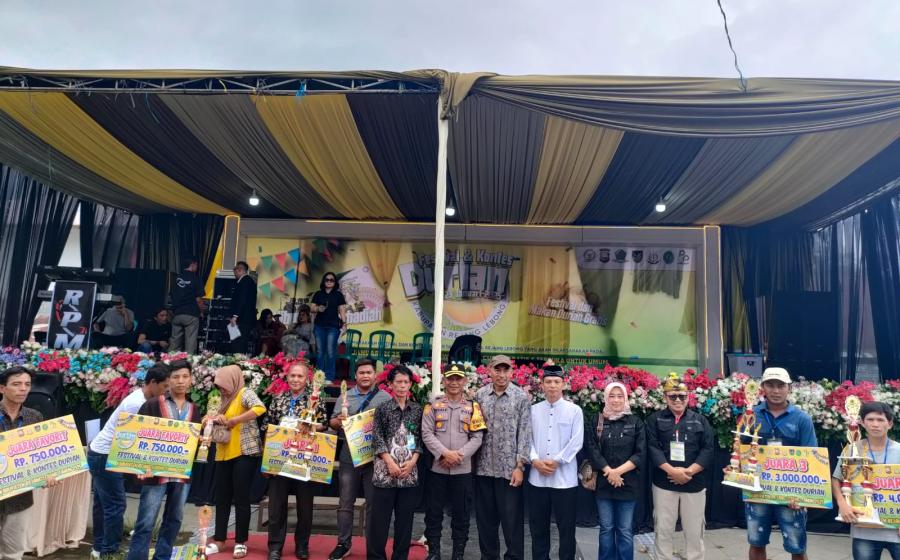 Festival Durian Rejang Lebong 2025 Sukses Digelar, Petani Durian Semakin Diperkenalkan ke Dunia
