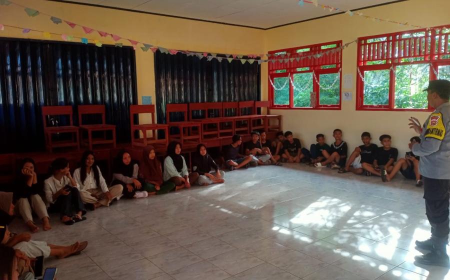 Polsek Kotapadang Gelar Sosialisasi Bahaya Kenakalan Remaja kepada Komunitas Remaja Kota Padang-SBI