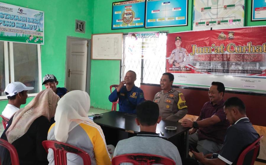 Polsek Bermani Ulu Gelar Kegiatan Jumat Curhat untuk Tingkatkan Keamanan Masyarakat