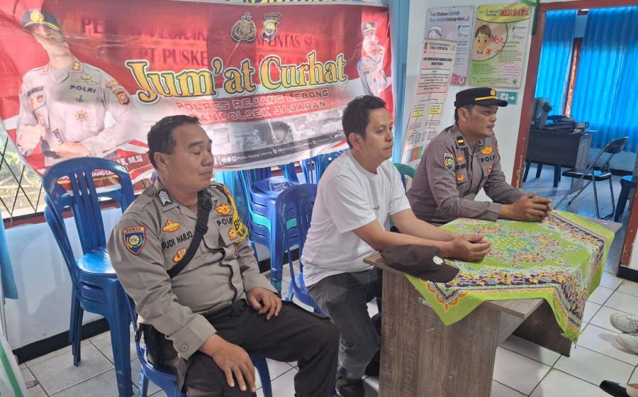 Polsek Sindang Kelingi Gelar Kegiatan Jumat Curhat Bersama Warga