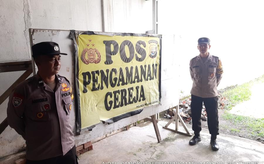 Polsek Selupu Rejang Amankan Ibadah Mingguan di Gereja-gereja Wilayah Hukum Polsek Selupu Rejang