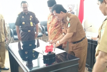 Aset dan lahan TAHURA telah diserahkan sepenuhnya ke pemkab Benteng