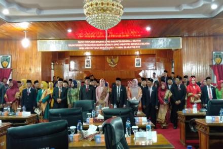 pelantikan anggota DPRD Bengkulu selatan terpilih priode 2019- 2024 