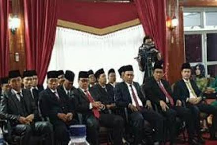 pelantikan anggota DPRD Bengkulu selatan terpilih priode 2019- 2024 