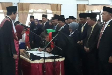 pelantikan DPRD seluma periode 2019-2024