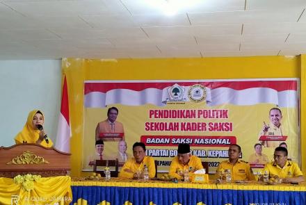 Badan Saksi Nasional Partai Golkar (BSNPG) Kepahiang mengadakan Pendidikan Politik Sekolah Kader Saksi Sabtu (13/8/22) di Kantor DPD II Partai Golkar Kepahiang. Ketua BSN Partai Golkar Pusat Syahmud B Ngabalin menyampaikan pendidikan politik sekolah kader saksi merupakan program mengejawantahkan program BSN pusat ke daerah-daerah untuk memberikan pembelajaran politik kepada kader Partai Golkar.