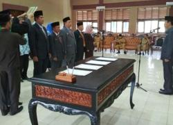 Pelantikan 9 Pejabat Eselon III dan IV Pemkot Bengkulu